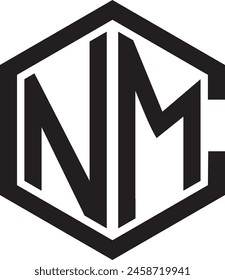 Diseño del logotipo del polígono de CNM, icono, símbolo, archivo de Vector