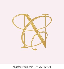 CN,NC, logo CN,Letter CN,monogram CN, vector, logo, Wedding Monogram Initials, Wedding Logo, Wedding Monogram,Logo Design 