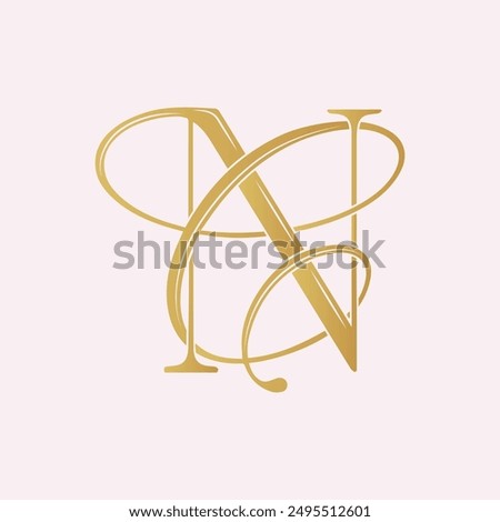 CN,NC, logo CN,Letter CN,monogram CN, vector, logo, Wedding Monogram Initials, Wedding Logo, Wedding Monogram,Logo Design 