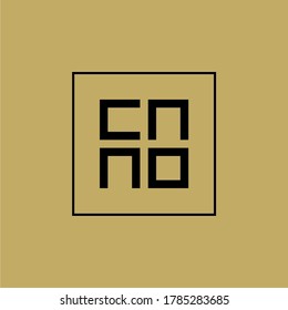 CNNO / CNN0 initial logo monogram, and can be editable