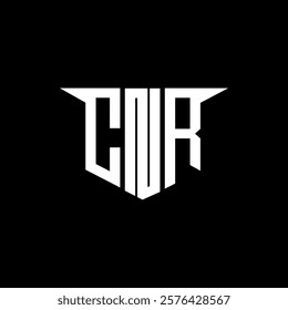 CNR letter logo design with white background in illustrator, vector logo modern alphabet font overlap style, calligraphy designs for logo, Poster, Invitation, etc.