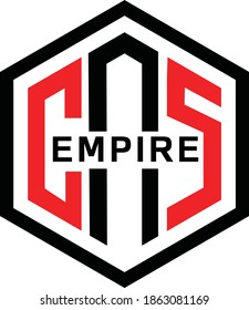 CNS letter logo with different shape