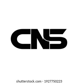 vector de diseño de logotipo de monograma de carta CNS