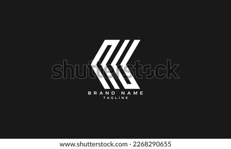 CNU, NCU, NU, UN, Abstract initial monogram letter alphabet logo design