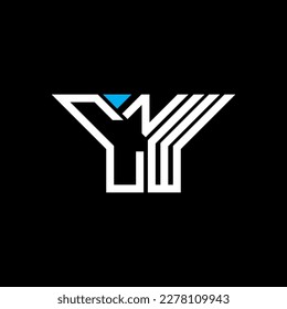 CNW letter logo creative design with vector graphic, CNW simple and modern logo.