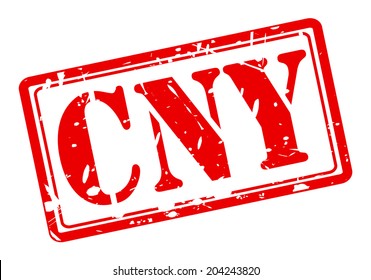 CNY red stamp text on white