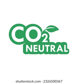 ilustración de plantilla de diseño neutral de CO 2