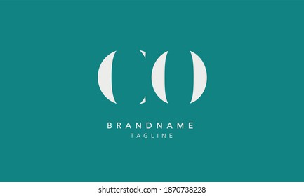 CO Alphabet initial Letter Monogram Icon Logo vector illustration