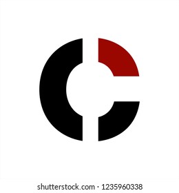CO, Ci, COi, iOC initials geometric letter company logo