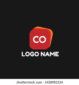 CO company linked letter logo concept. Designed for your web site design, logo, app, UI.CO initial logo design