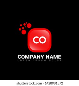 CO company linked letter logo concept. Designed for your web site design, logo, app, UI.CO initial logo design
