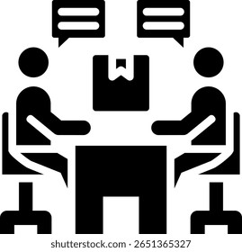 Co Creation Icon Glyph Vector Illustration