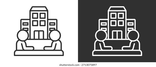 Co Conjunto De Iconos De Fundador Colección De Vector Aislado En Blanco Y Negro