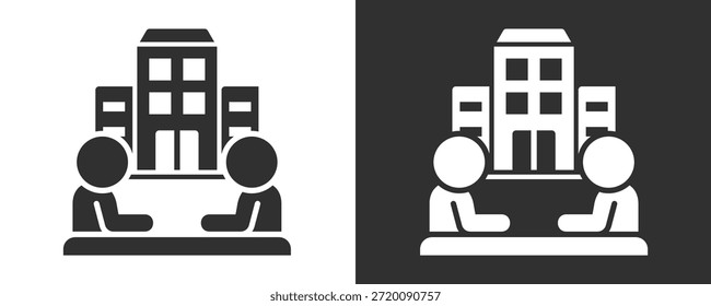 Co Conjunto De Iconos De Fundador Colección De Vector Aislado En Blanco Y Negro