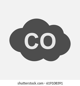 Co Icon Carbon Monoxide Formula Symbol Stock Vector Royalty Free 619108391