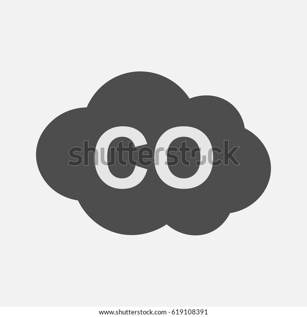 Co Icon Carbon Monoxide Formula Symbol Stock Vector Royalty Free 619108391