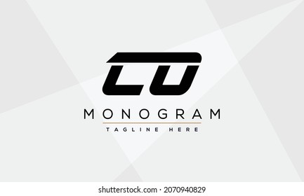 CO icon monogram letter text alphabet logo design