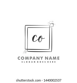 CO Initial beauty monogram logo vector