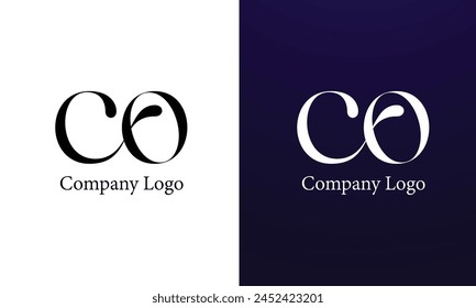 CO Initial Creative Modern Minimalist Elegantes Logo Design für Luxus Band Unternehmen