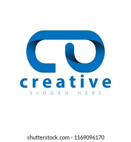 CO Initial Letter logo icon vector template