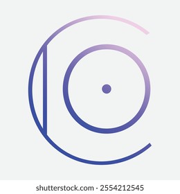 co Initial Letter Logo Symbol