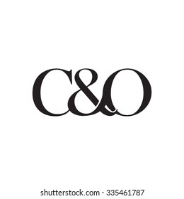 C&O Initial logo. Ampersand monogram logo