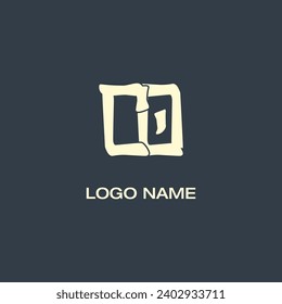 CO letter abstract monogram initial letter logo design