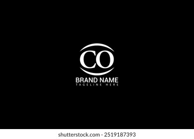 CO letter logo creative design. CO unique design. CO creative initials letter logo concept.
