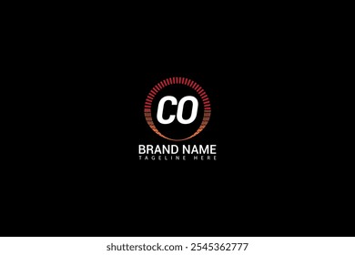 Logotipo de la carta CO Diseño Creativo. CO monograma Logo Vector de concepto único. Logotipo de letra de iniciales abstractas planas modernas creativas CO.