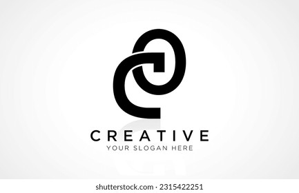 CO Letter Logo Design Vector Template. Alphabet Initial Letter CO Logo Design With Glossy Reflection Business Illustration.