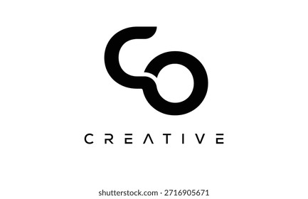 CO Letter Monogram Logo for Modern Creative Brand Identity