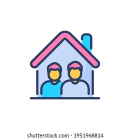 CO Living icon in vector. Logotype