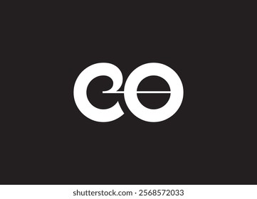 CO Logo Design Template Vector Graphic Branding Element.
