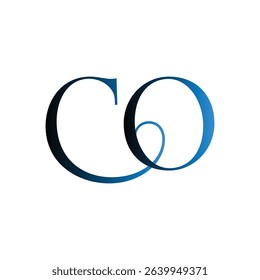 CO modern, minimalist wordmark logo design focusing on clean typography and timeless style, featuring sleek initials that convey professionalism, sophistication, and lasting brand identity.