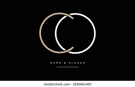 CO ,OC ,C ,O  Abstract Letters Logo Monogram