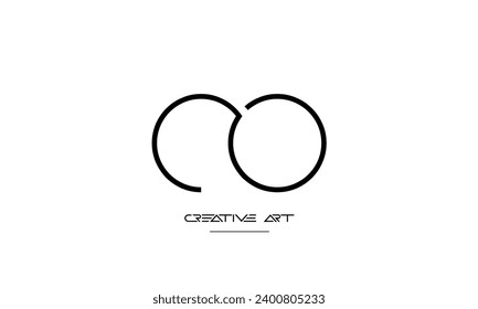 CO, OC, C, O abstract letters logo monogram