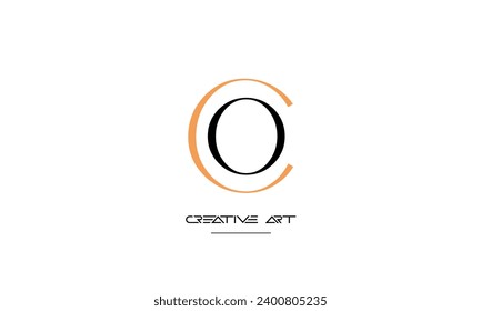 CO, OC, C, O abstract letters logo monogram