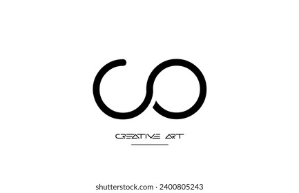 CO, OC, C, O abstract letters logo monogram