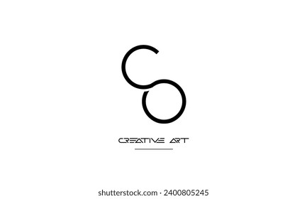 CO, OC, C, O abstract letters logo monogram