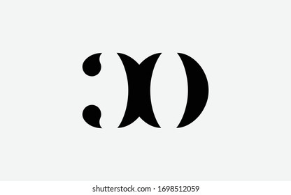 CO or OC and C or O Letter Initial Logo Design, Vector Template