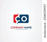 CO or OC Creative Modern Letters Logo Design Element