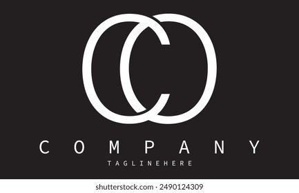 CO, OC Letter logo design template vector