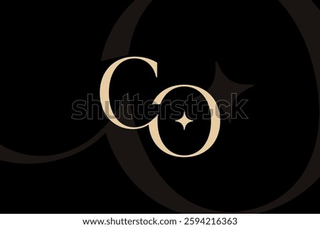 CO or OC letter logo icon design. Classic style luxury initials monogram.