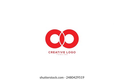 CO OC OO Abstract initial monogram letter alphabet logo design