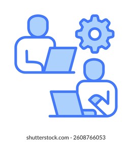 Co Worker Icon Element for Design