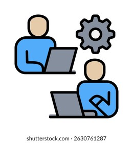 Co-Worker-Symbolelement für Design