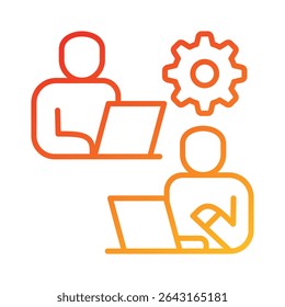 Co-Worker-Symbolelement für Design