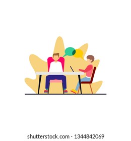Co Worker Illustration