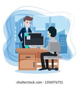 Co Worker Illustration