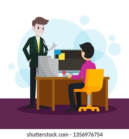 Co Worker Illustration